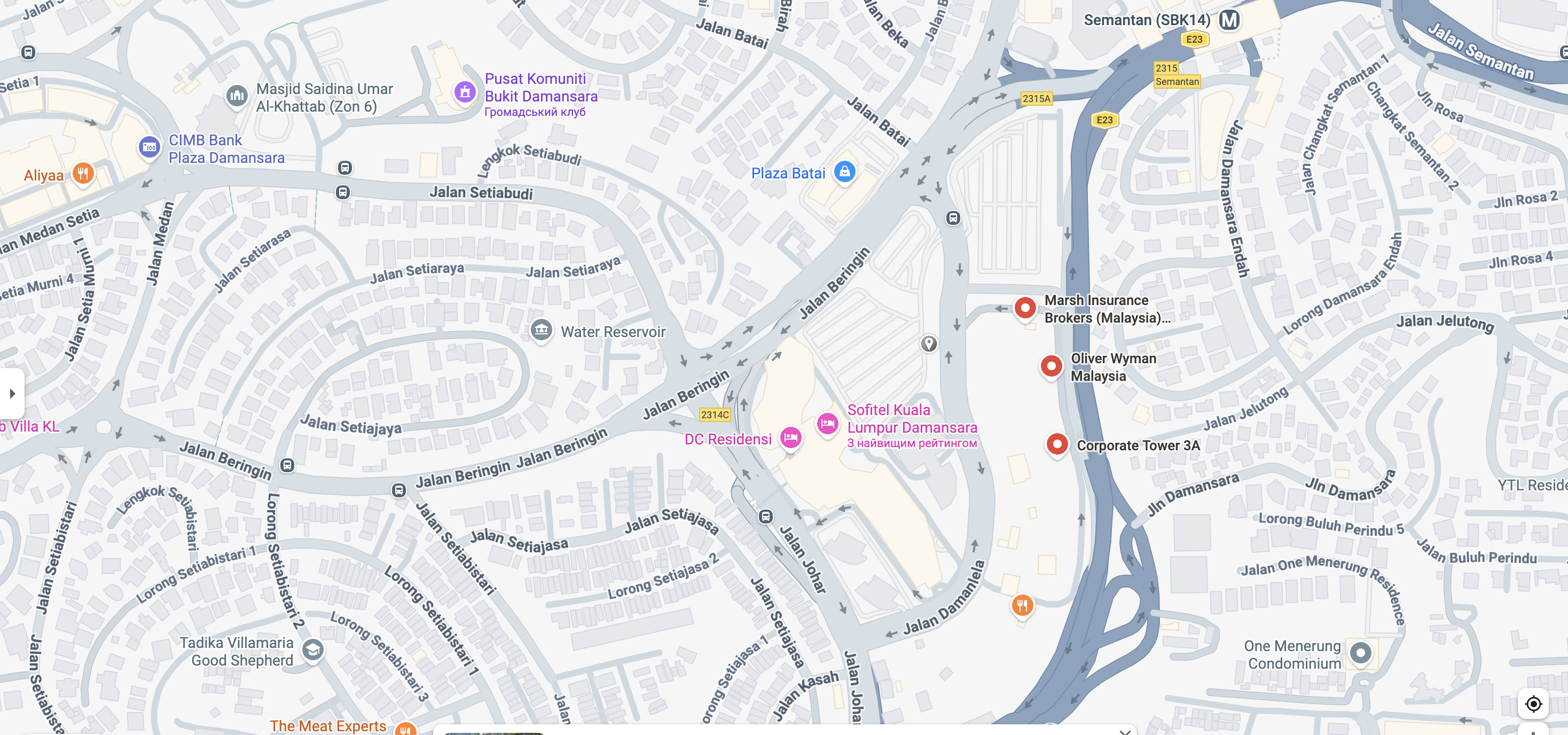 Static map image for EventNova in Damansara Heights, Kuala Lumpur